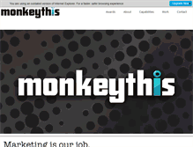Tablet Screenshot of monkeythis.com